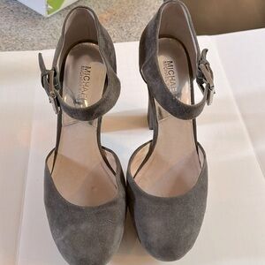 Michael Kors platform suede shoes